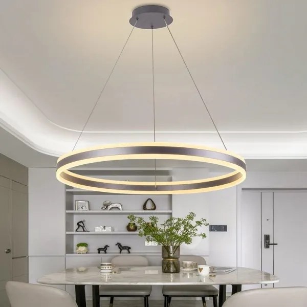 LED Stmievateľný luster na lanku LED/110W/230V 3000-6500K + diaľkové ovládanie