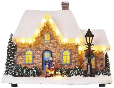 LED vánoční domek House 20,5 cm teplá bílá