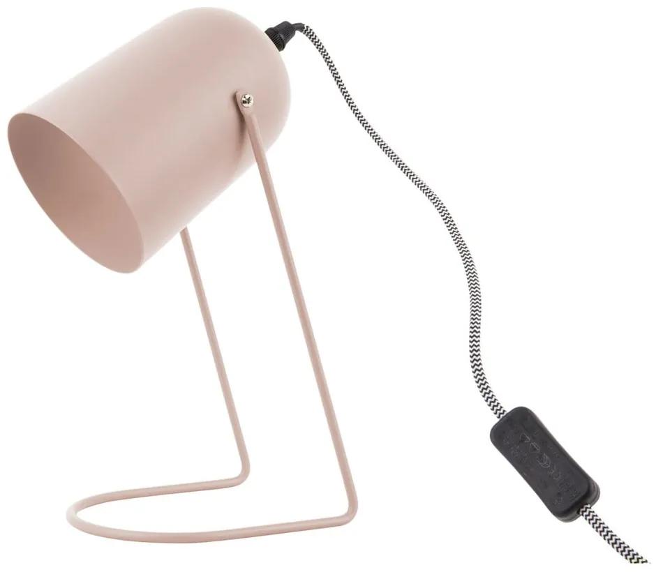 Ružová stolová lampa Leitmotiv Enchant, výška 30 cm