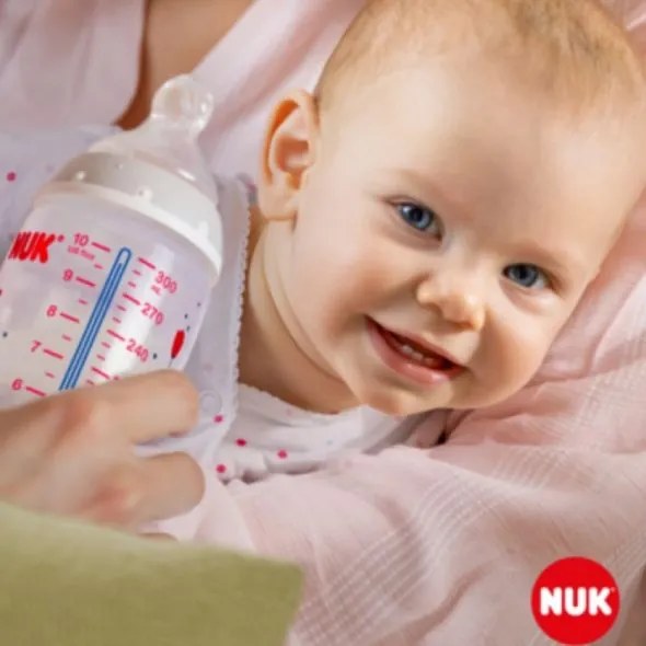 NUK Dojčenská fľaša NUK First Choice Temperature Control 150 ml pink