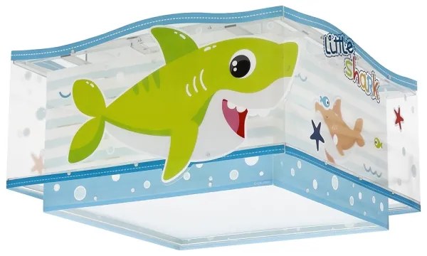 Dalber 63476 - Detské stropné svietidlo BABY SHARK 2xE27/60W/230V