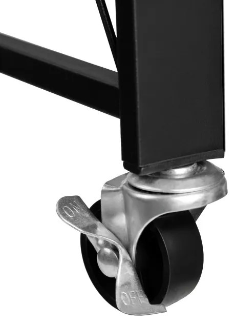 Pojazdný regál GESTEL 4 police čierny