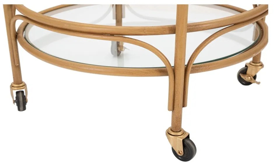 Kovový servírovací stolík na kolieskach ø 51 cm Panama - Mauro Ferretti