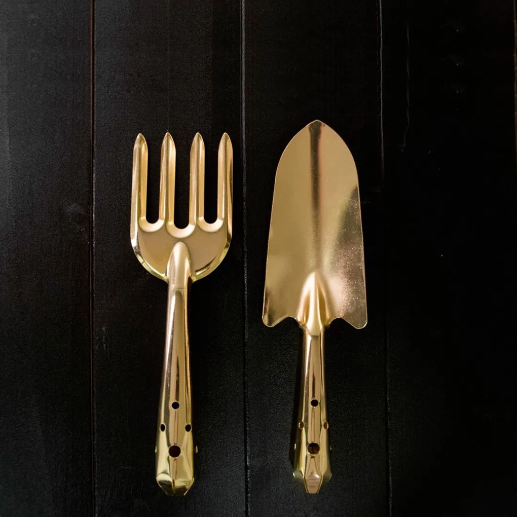 Esschert Design Záhradné náradie Golden, zlatá