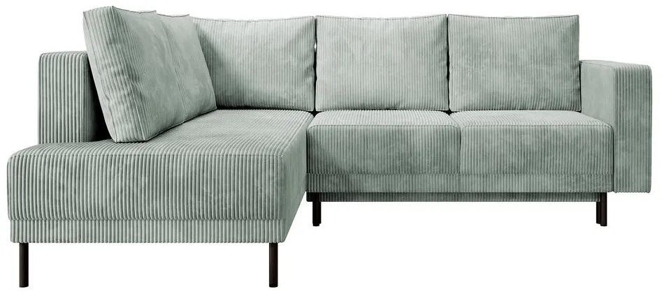 Rohová sedacia súprava Rodriguez (L) (svetlosivá + čierna). Akcia -18%. Vlastná spoľahlivá doprava až k Vám domov. 1099569