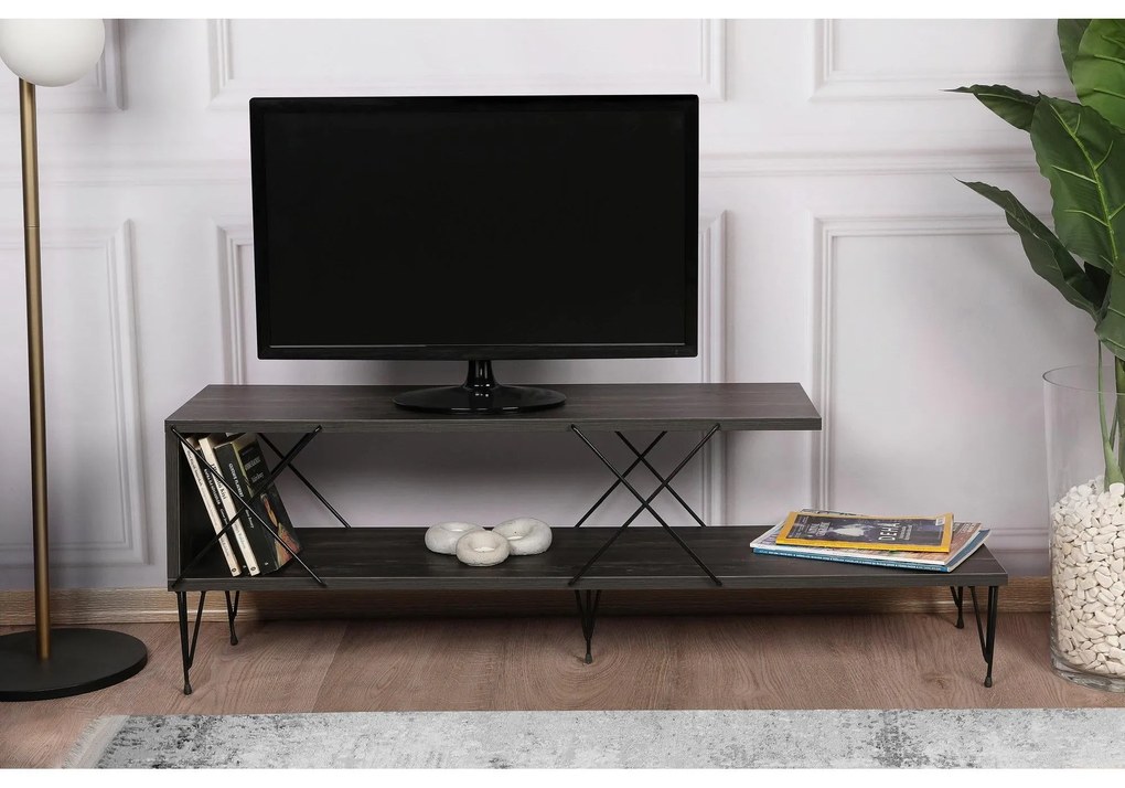 TV skrinka Street - Dark Brown