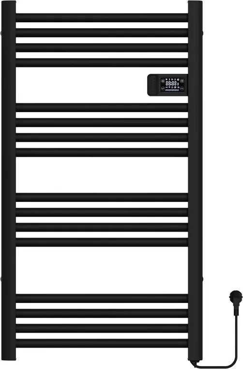 BPS-koupelny Elektrický kúpeľňový radiátor LOA BL 500W 54x96 cm, čierny