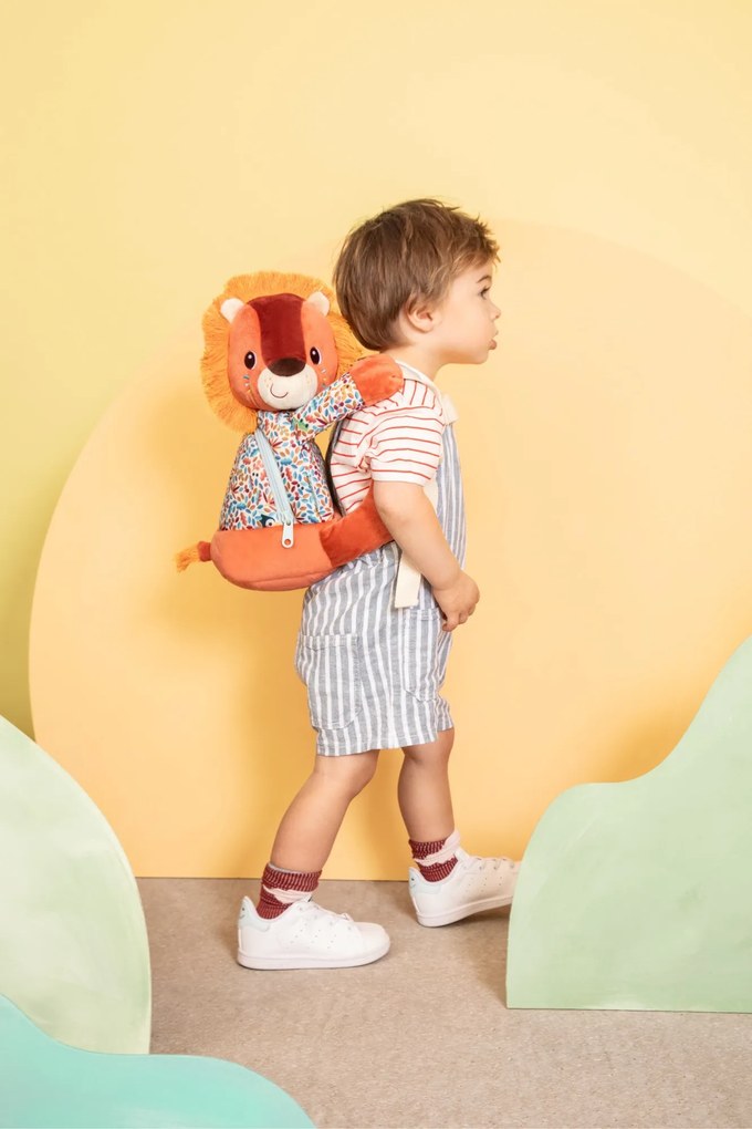 Lilliputiens - mäkký batôžtek - lev Jack