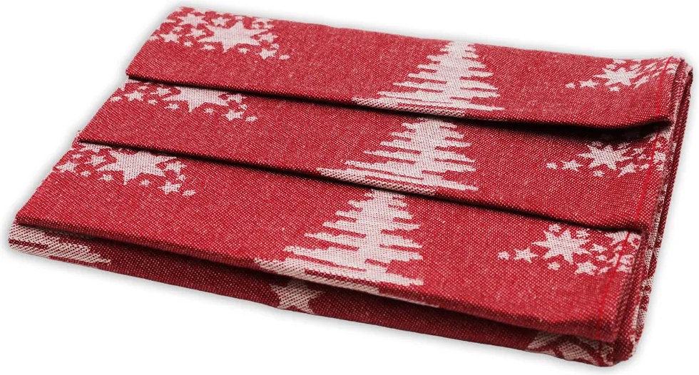 Home Elements Kuchynské utierky Stromčeky červené