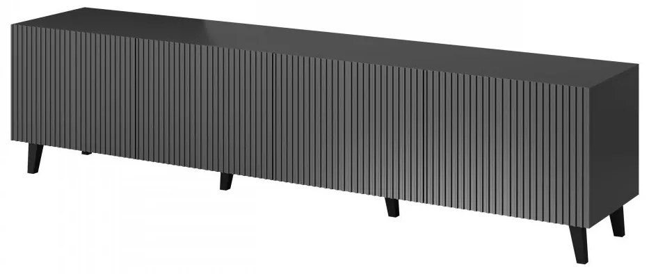 Tv stolík/skrinka Tilderi Grey 200, Farby: antracit