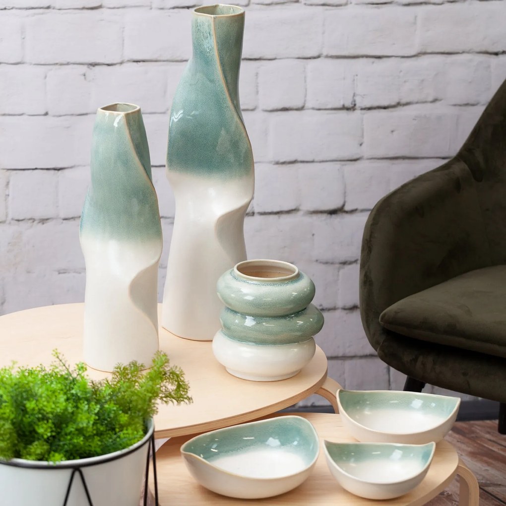 DEKORAČNÁ KERAMICKÁ MISKA LIANA (03) 23X21X10 CM VIACFAREBNÁ