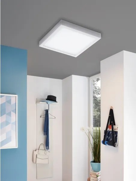 Eglo 33209 - LED RGBW stmievateľné stropné svietidlo FUEVA-C LED/21W/230V 30x30 cm biela