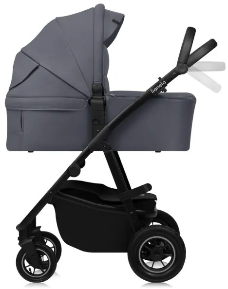 Lionelo - Kombinovaný kočík 2 v 1 AMBER PLUS Šedý grafit