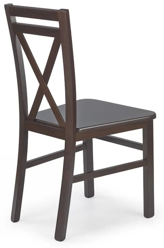 Drevená jedálenská stolička DARIUSZ 2 – masív, viac farieb Tmavý orech