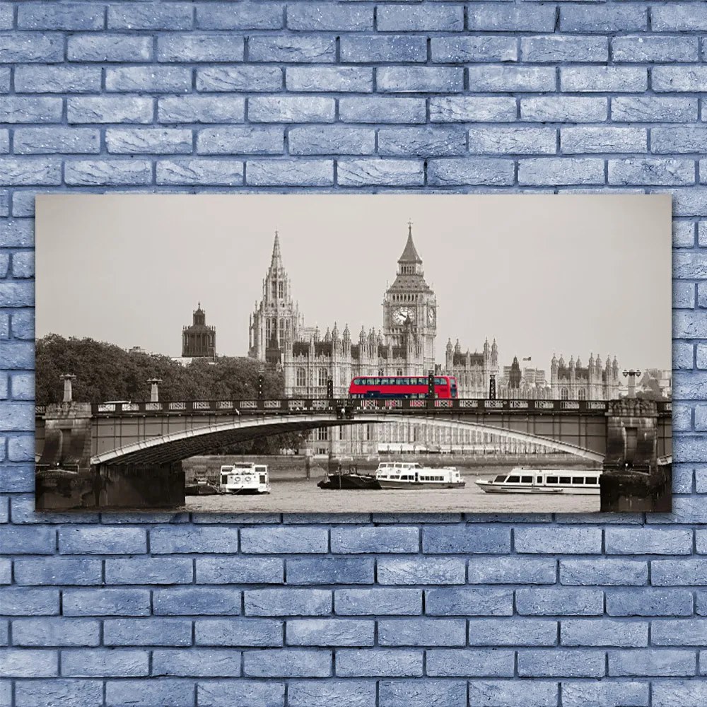 Obraz plexi Most londýn big ben 120x60 cm