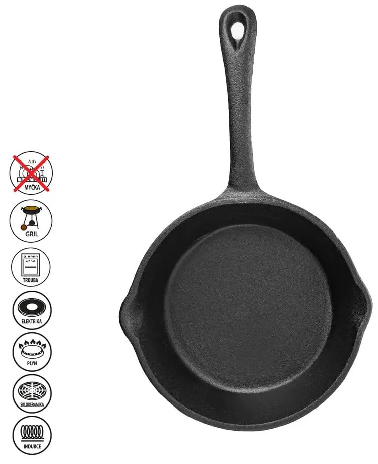 Grilovacia liatinová panvica ø 16 cm LITINA – Orion