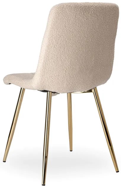 Jedálenská stolička DENVER Teddy zlatá / béžová