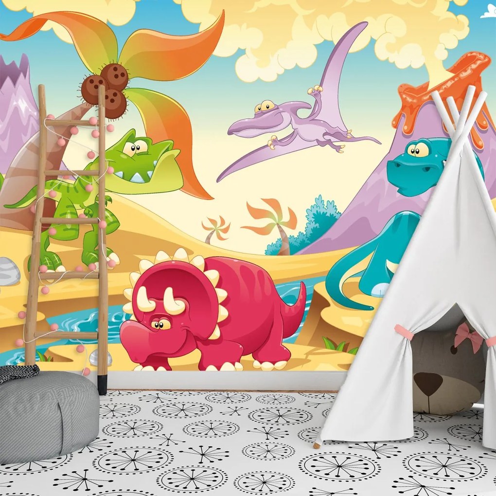 Sablio Tapeta Dinosauři 5 - 336x220 cm