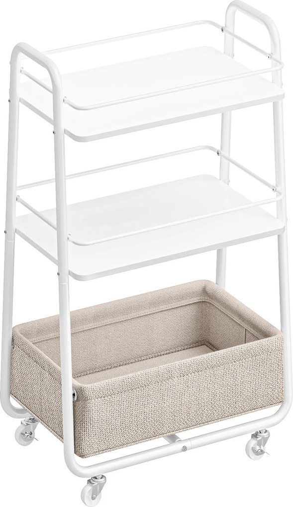 XXXLutz SERVÍROVACÍ VOZÍK, biela, béžová, 43/81/30 cm Boxxx - Barový nábytok - 002543078601