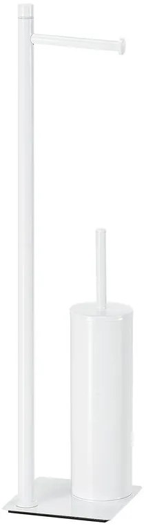 Gedy Gedy, TRILLY Stojan s držiakom na toaletný papier a WC kefou, hranatý, biela matná, TR3222