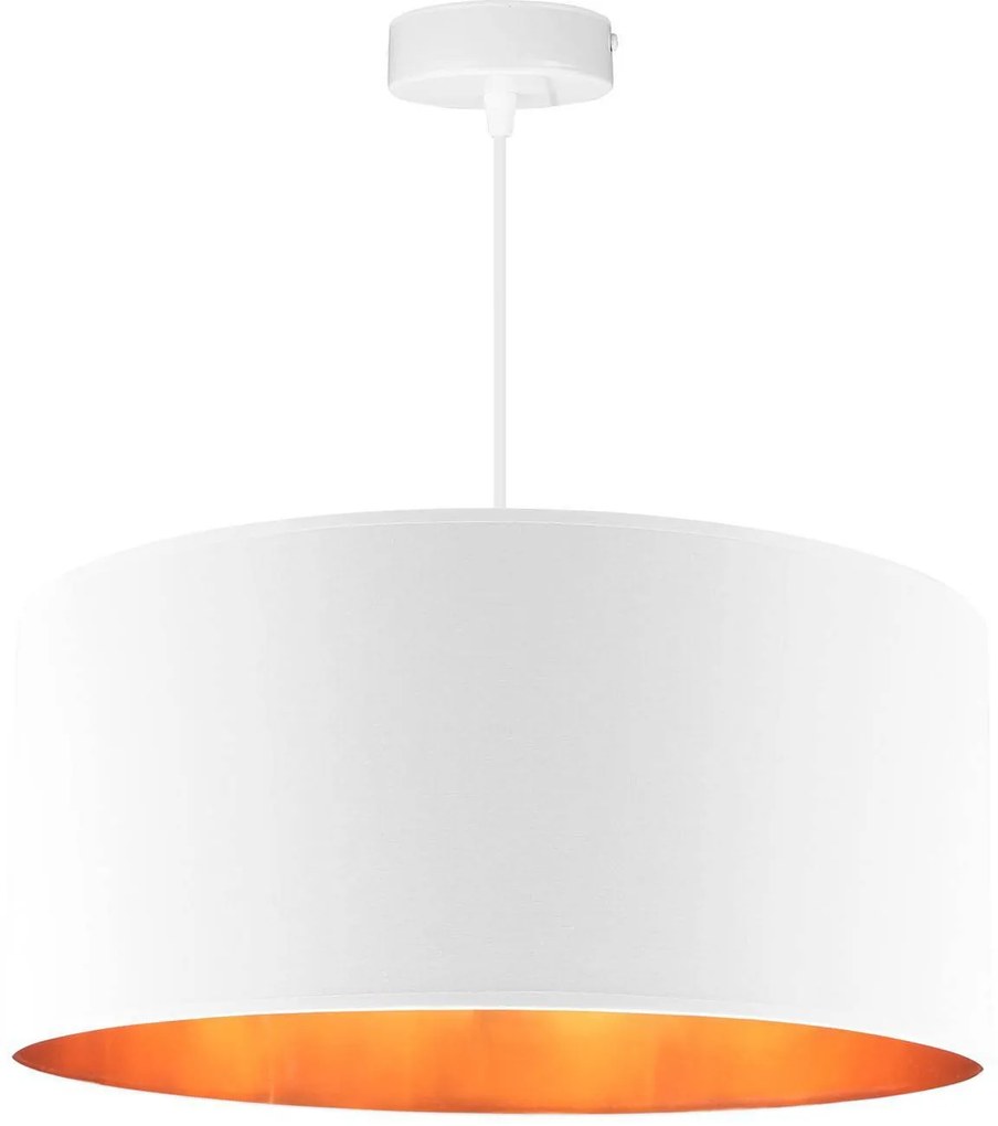 Závesné svietidlo Shade, 1x textilné tienidlo (výber zo 4 farieb), (výber z 3 farieb konštrukcie), (fi 44cm), g