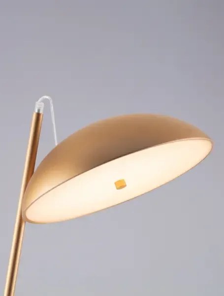 Dizajnová stojaca lampa Flute zlatá