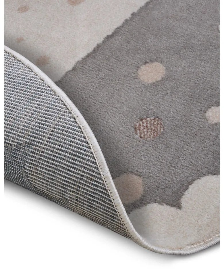 Sivý detský koberec ø 100 cm Crown – Hanse Home