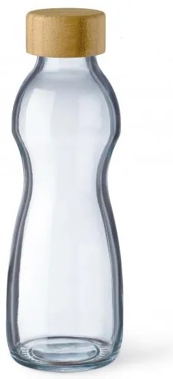 SIMAX PURE SKLENENÁ FĽAŠA 500ML BAMBUSOVÉ VEKO