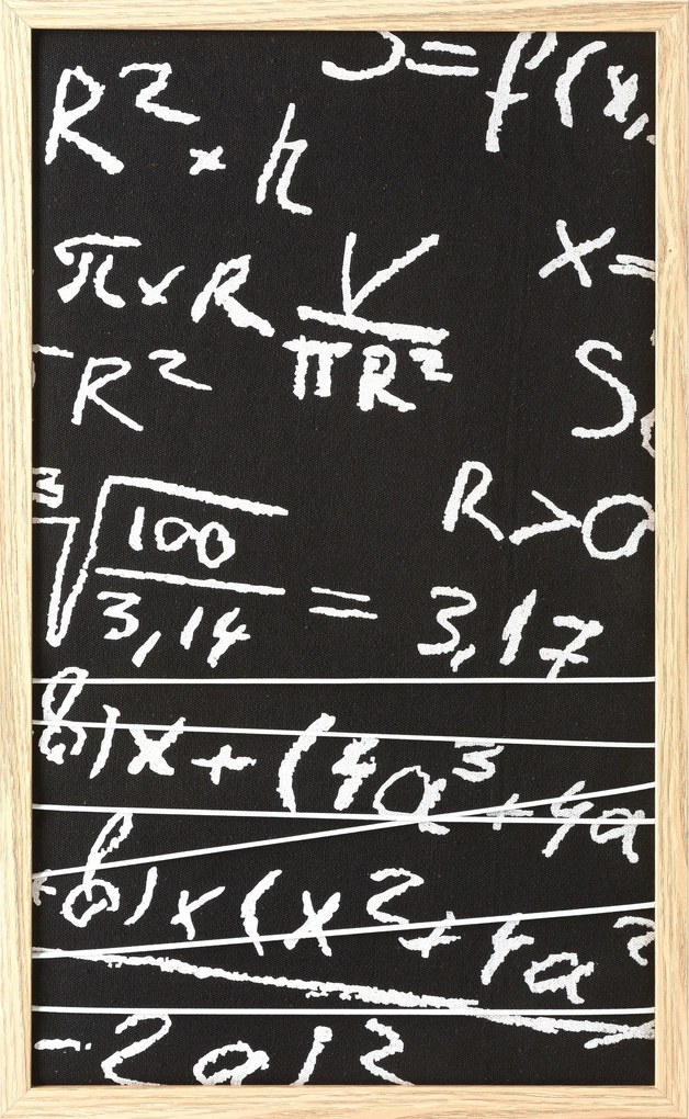 Obraz MATH 33x55x1CM čierna