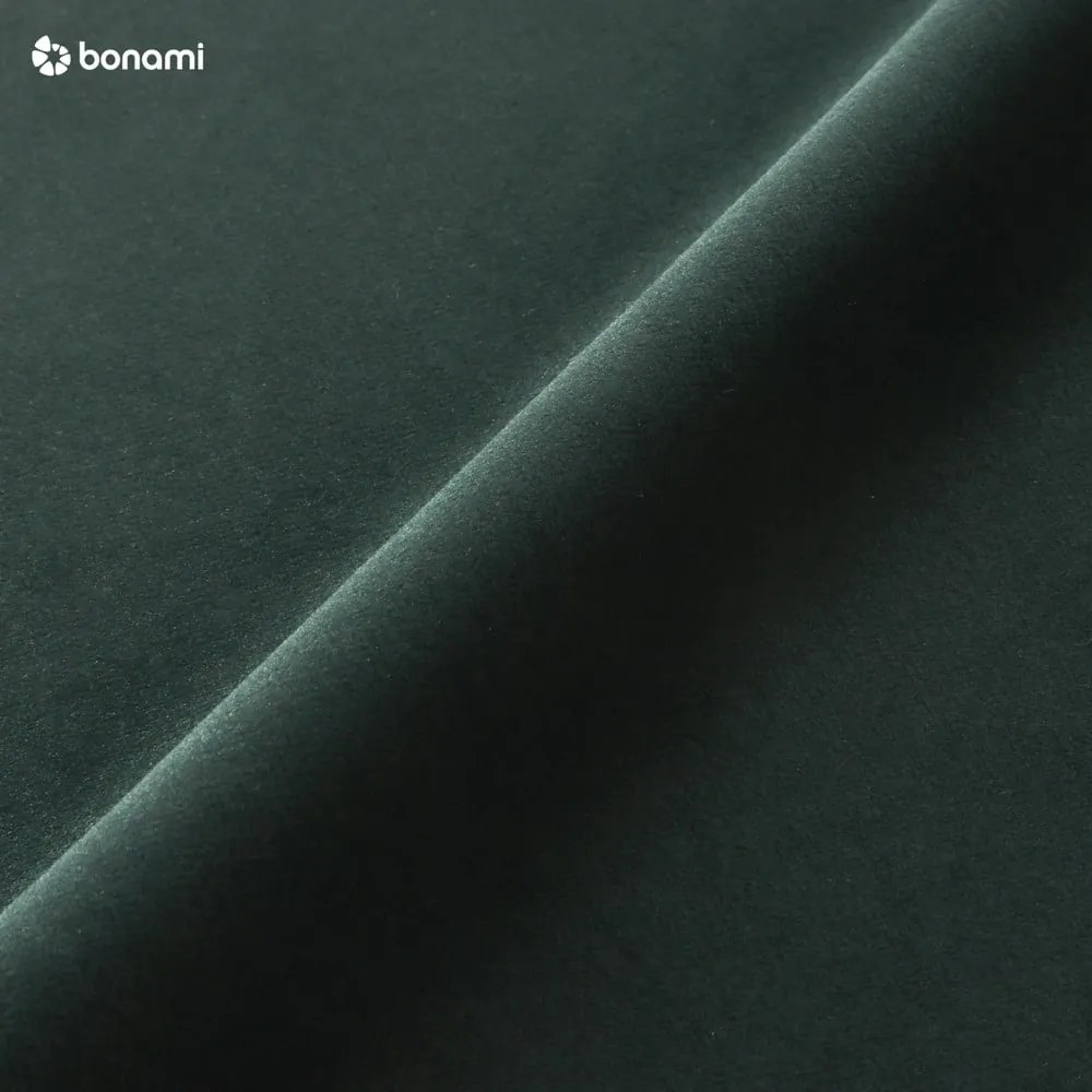 Tmavozelený zamatový puf Ghado Shel