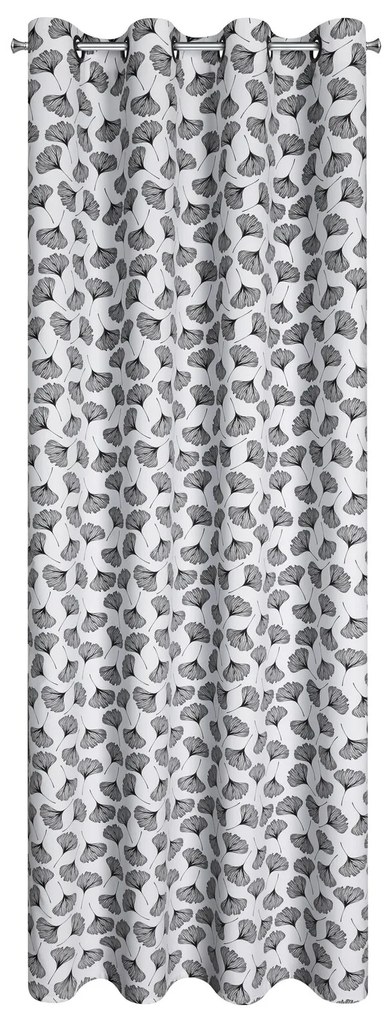 ZATEMŇOVACÍ ZÁVES NA KRÚŽKOCH KEMI 140X250 CM LISTY