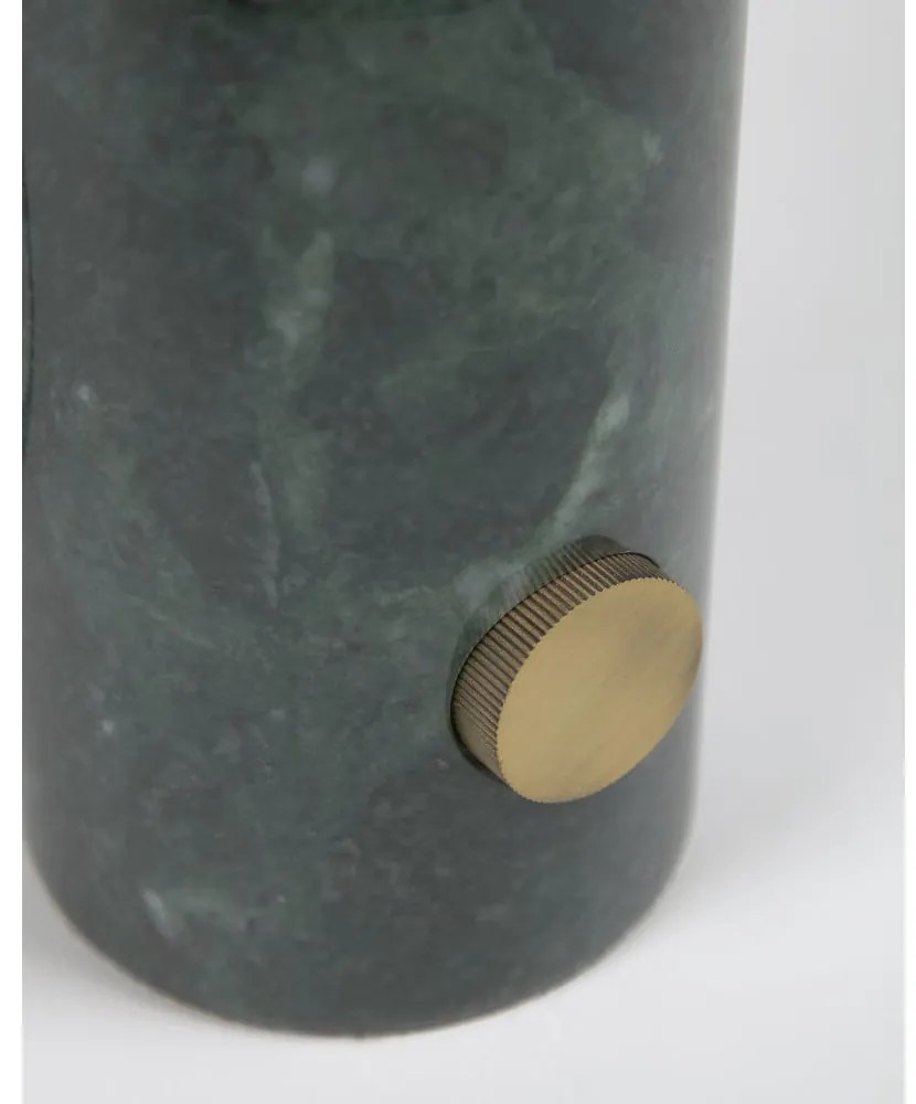 Zelená stolová lampa so skleneným tienidlom (výška 29 cm) Lonela - Kave Home