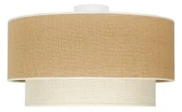Duolla - Stropné svietidlo YUTE BOHO 1xE27/15W/230V pr. 45 cm hnedá/krémová