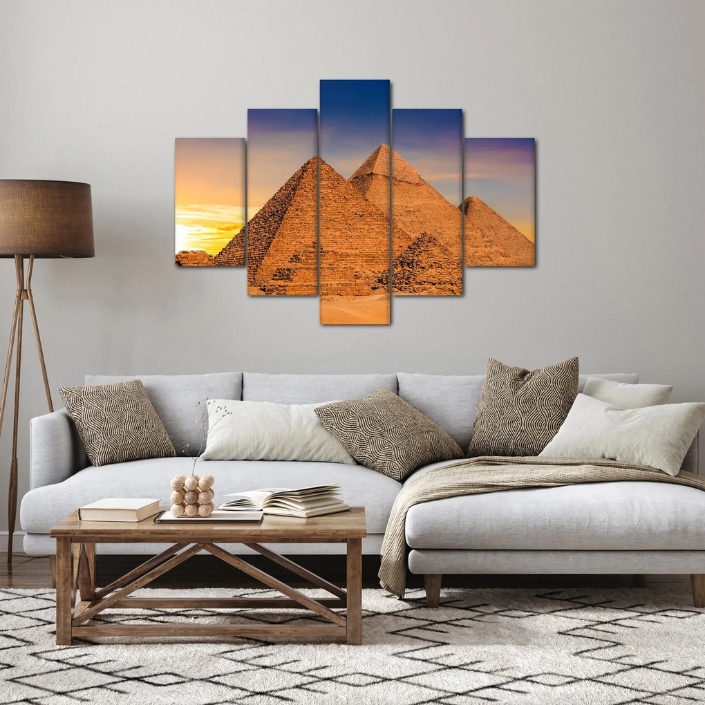Obraz - Egyptské pyramídy (150x105 cm)