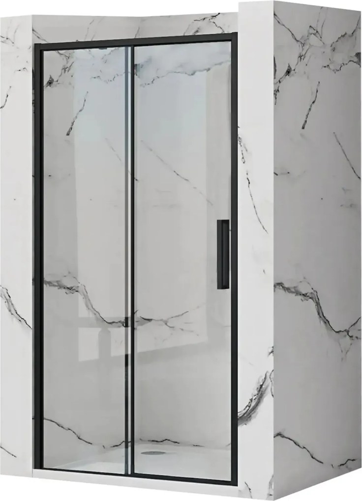 Sprchové dvere MAXMAX Rea RAPID slide 110 cm - čierne