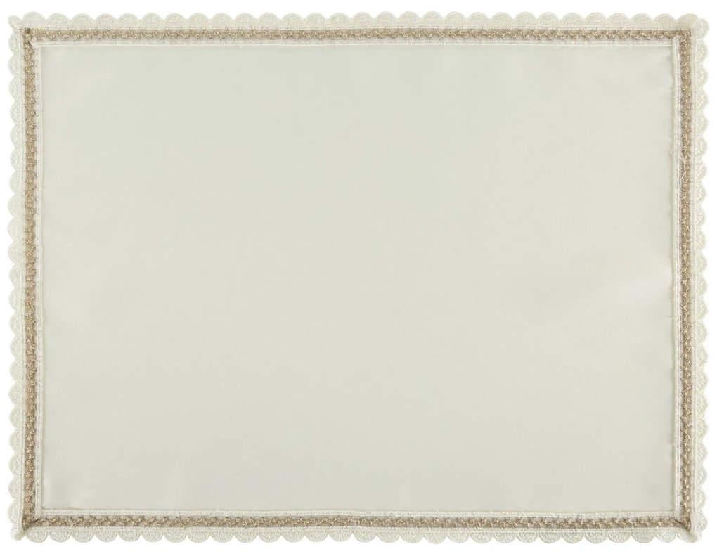 SADA 4 KS PRESTIERANIE NA STÔL LACE 30X40 CM KRÉMOVÁ