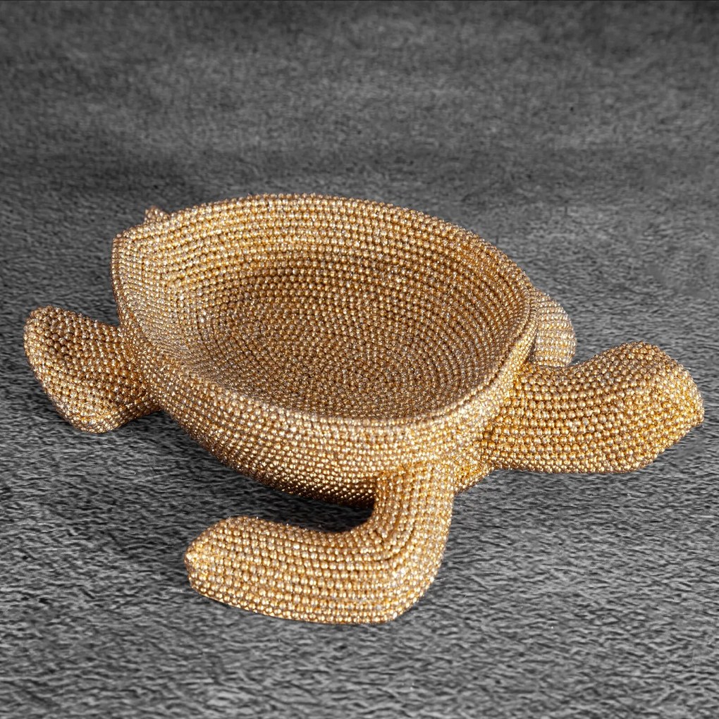 DEKORAČNÁ SOŠKA ELDO 20X9X6 CM ZLATÁ