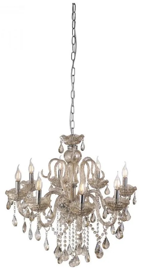 Paul Neuhaus 3081-97 - Krištáľový luster na reťazi GRACIA 8xE14/40W/230V zlatá