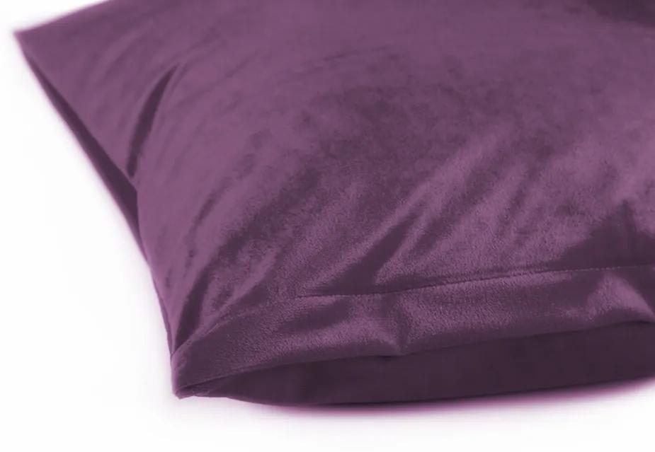 Biante Zamatová obliečka na vankúš SV-020 Tmavo fialová 70 x 90 cm