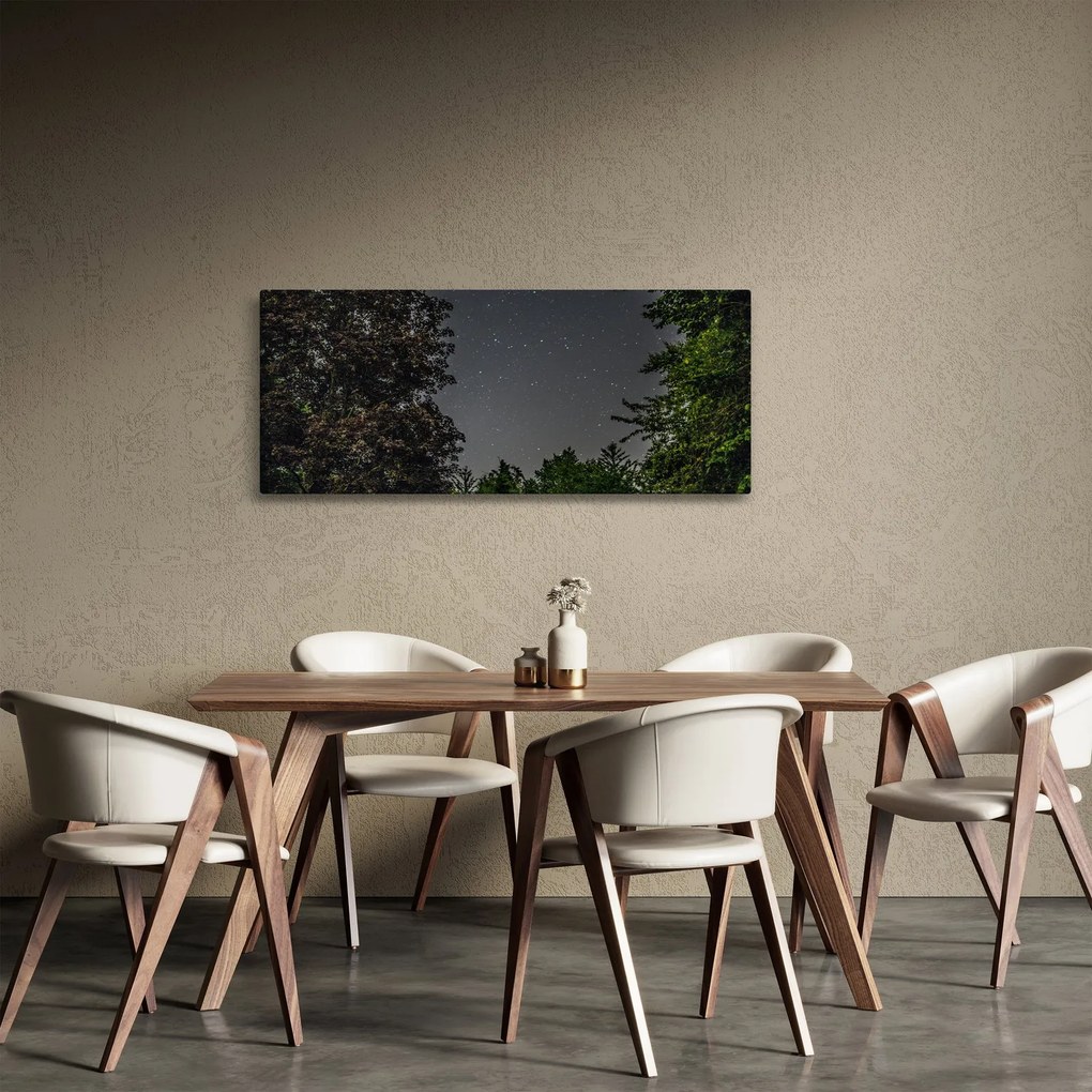 Obraz nočnej oblohy (120x50 cm)