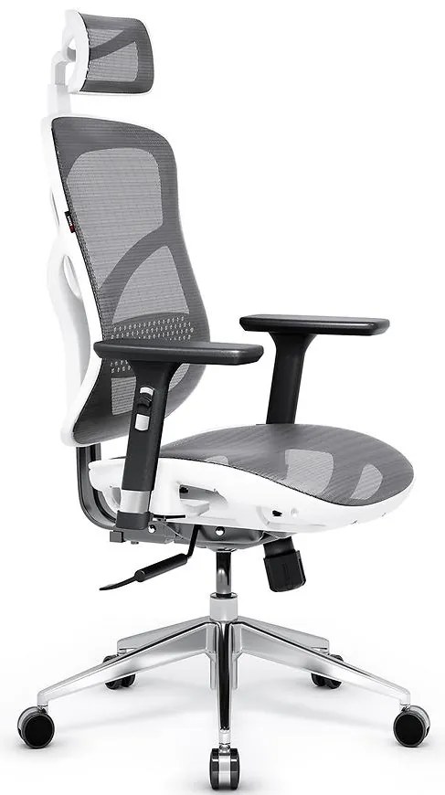 Kancelárske kreslo V-Basic biely/šedá