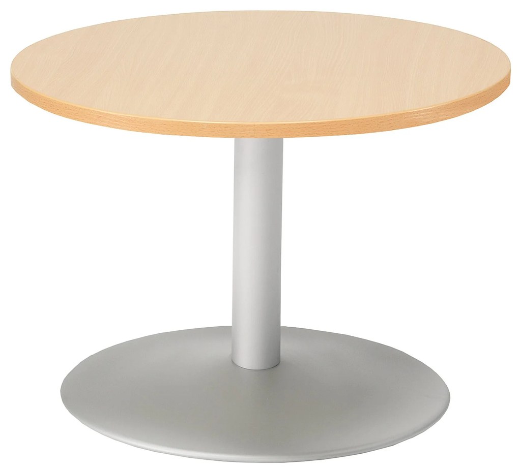 Konferenčný stolík MONTY, Ø700 mm, buk / šedá