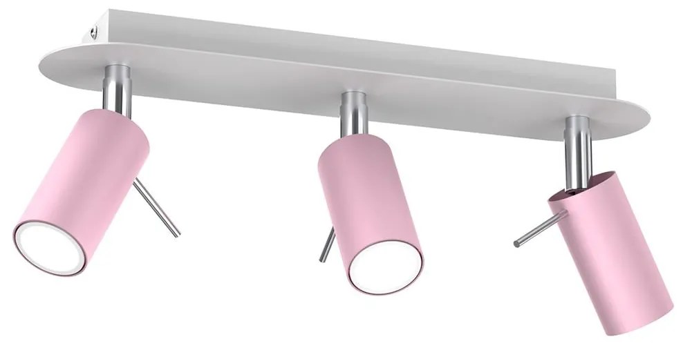 Bodové svietidlo PRESTON 3xGU10/MR11/40W/230V ružová