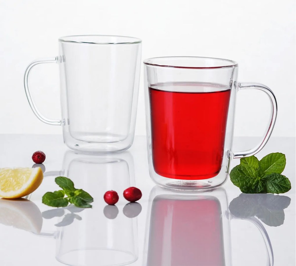 Šálka BASIC Glas Double Wall 300 ml - set 4 ks - 321232