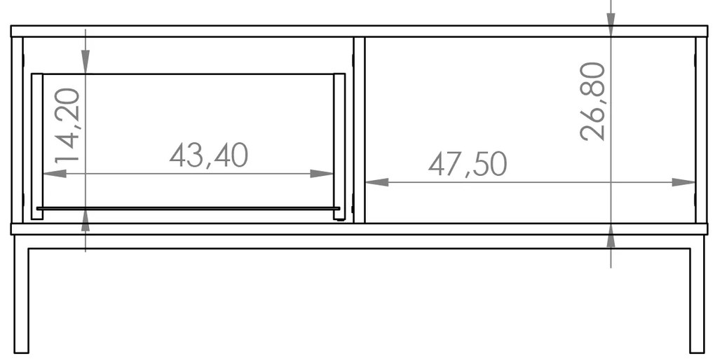 Konferenčný stolík Quebec STO (hikora). Akcia -19%. Vlastná spoľahlivá doprava až k Vám domov. 1051870