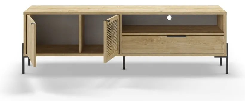 TV stolík v dekore duba v prírodnej farbe 160x50 cm Inca – Marckeric