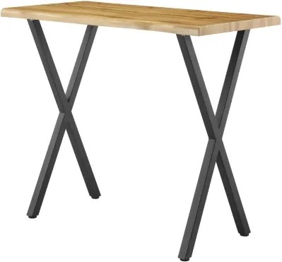 Barový stôl v zaoblenom tvare Mikkel 120x60 cm, divoký dub%