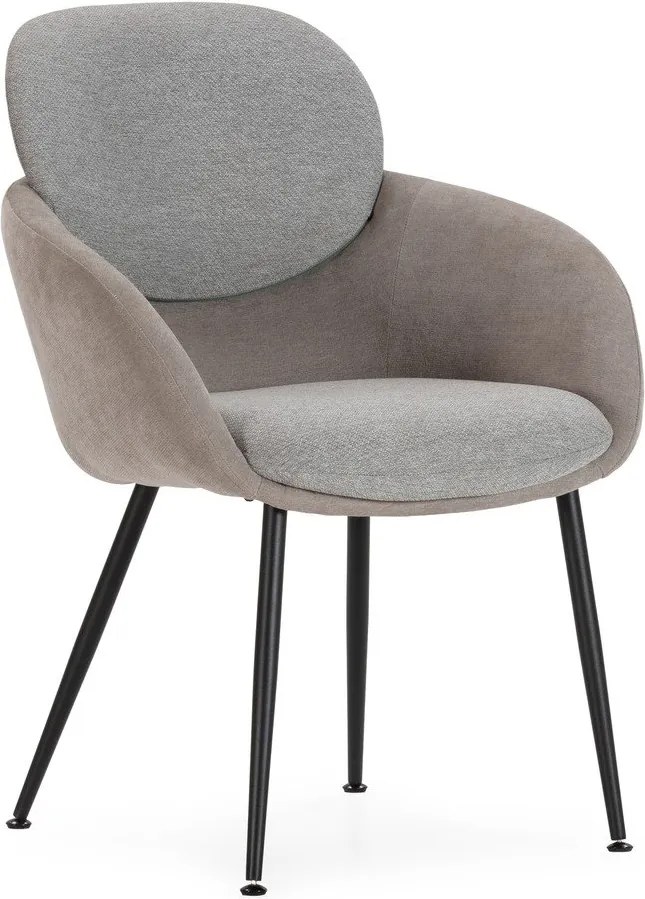 Sivé kreslo Nure – MOME