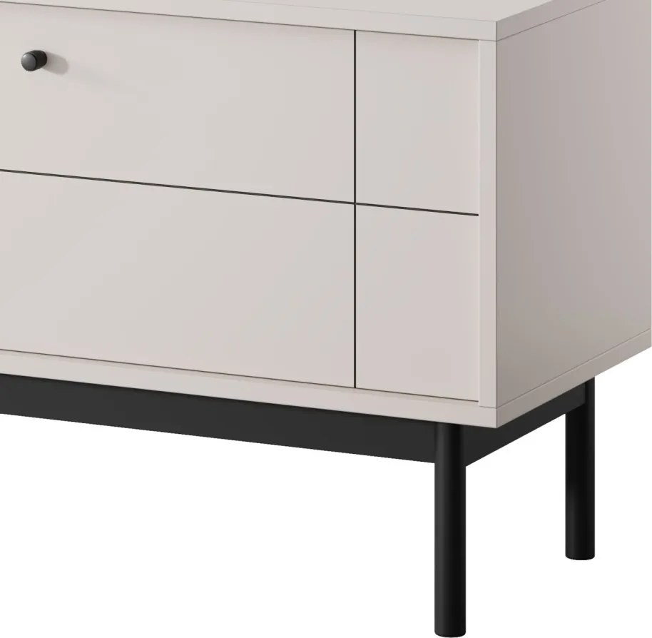 TV skrinka Japandi, 154 cm, béžová kašmír