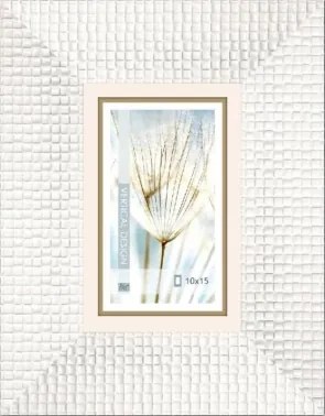 Fotorámik Glamour 10x15 cm, biely%